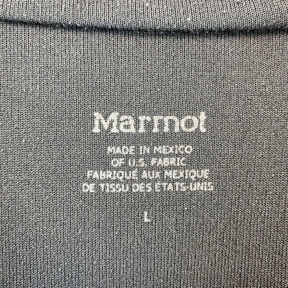 Marmot Black 1/2 Zip Lightweight Pullover Long Sleeve Shirt Men's Large - Picture 8 of 14